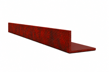 Hliníkový uholník 100x50x3 R0,5 - imitácia cortenu