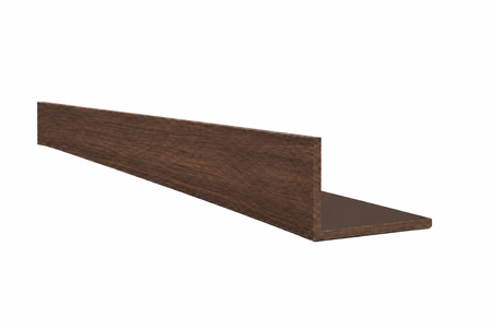 Hliníkový uholník 40x30x2 R0,5 - imitácia dreva